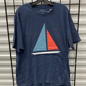 Banana Republic Navy Sailboat Graphic Tee